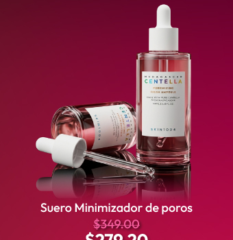 suero minimizador de poros