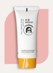 Crema protector solar con extracto de arroz de Midha