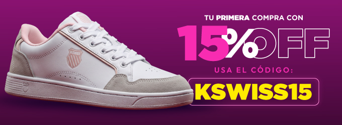 kswiss 15% off primera compra