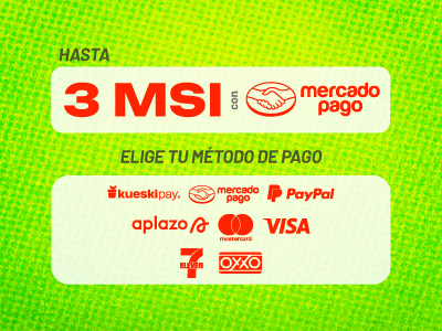 Hasta 3MSI con Mercado Pago | Elige tu método de pago (métodos de pago)