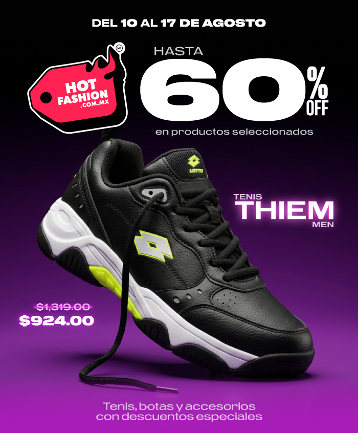HOT FASHION: OFERTAS PARA ESTRENAR LOTTO | Tenis, botas y accesorios con descuentos especiales.