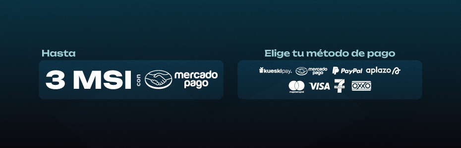 HASTA 3 MSI con Mercado Pago | Elige tu método de pago