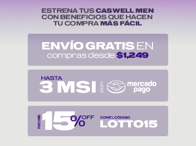 Envío gratis en compras desde $1,249 | Hasta 3 MSI con Mercado Pago | Recibe 15% OFF utilizando el código: LOTTO15