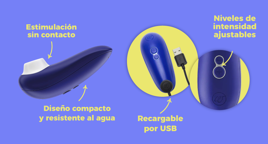 Succionador Estimulador Clitoris Ondas de Aire 4 Potencias