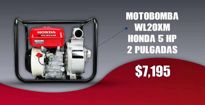 Motobomba Wl20xm Honda 5 Hp 2 Pulgadas