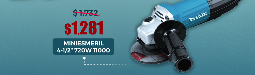 Miniesmeril 4-1/2″ 720w 11000 Rpm GA4534 Makita