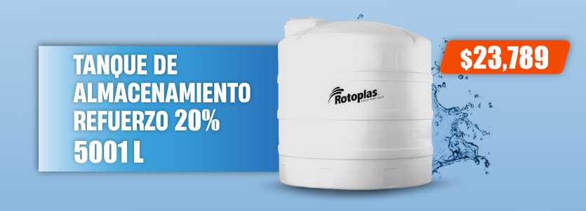 Tanque De Almacenamiento Neutro Reforzado 20% 5001 L Rotoplas 550167