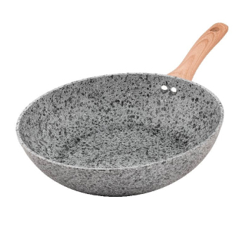 Wok Granito Stone Aluminio Forjado Antiadherente 28cm Hudson