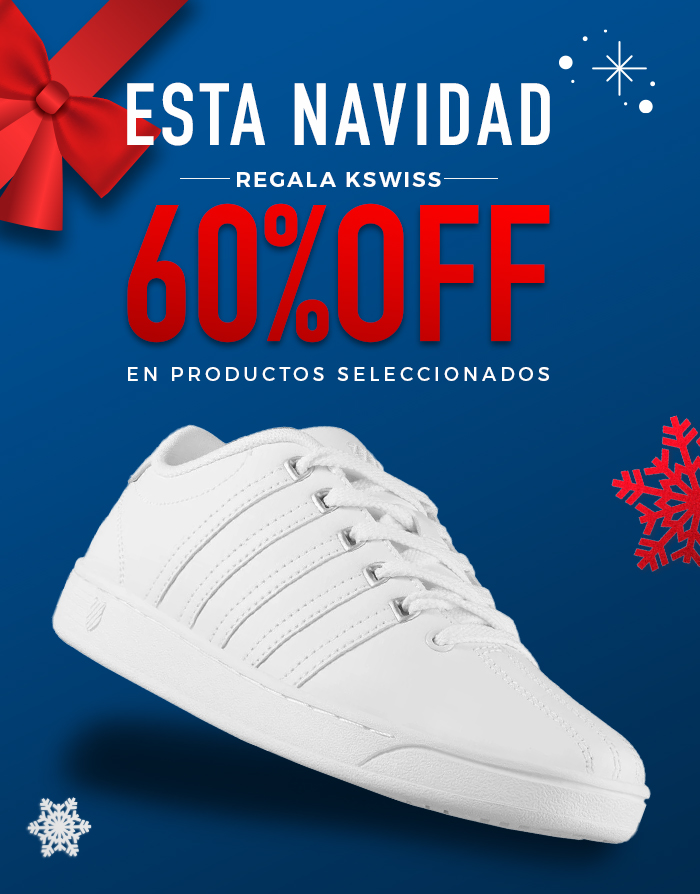 Esta navidad regala kswiss con hasta 60% OFF en productos seleccionados