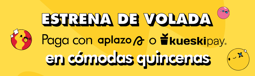 Tu mejor opcion para estrenar hoy. Elige Kueskipay y paga en hasta 12 quincenas.