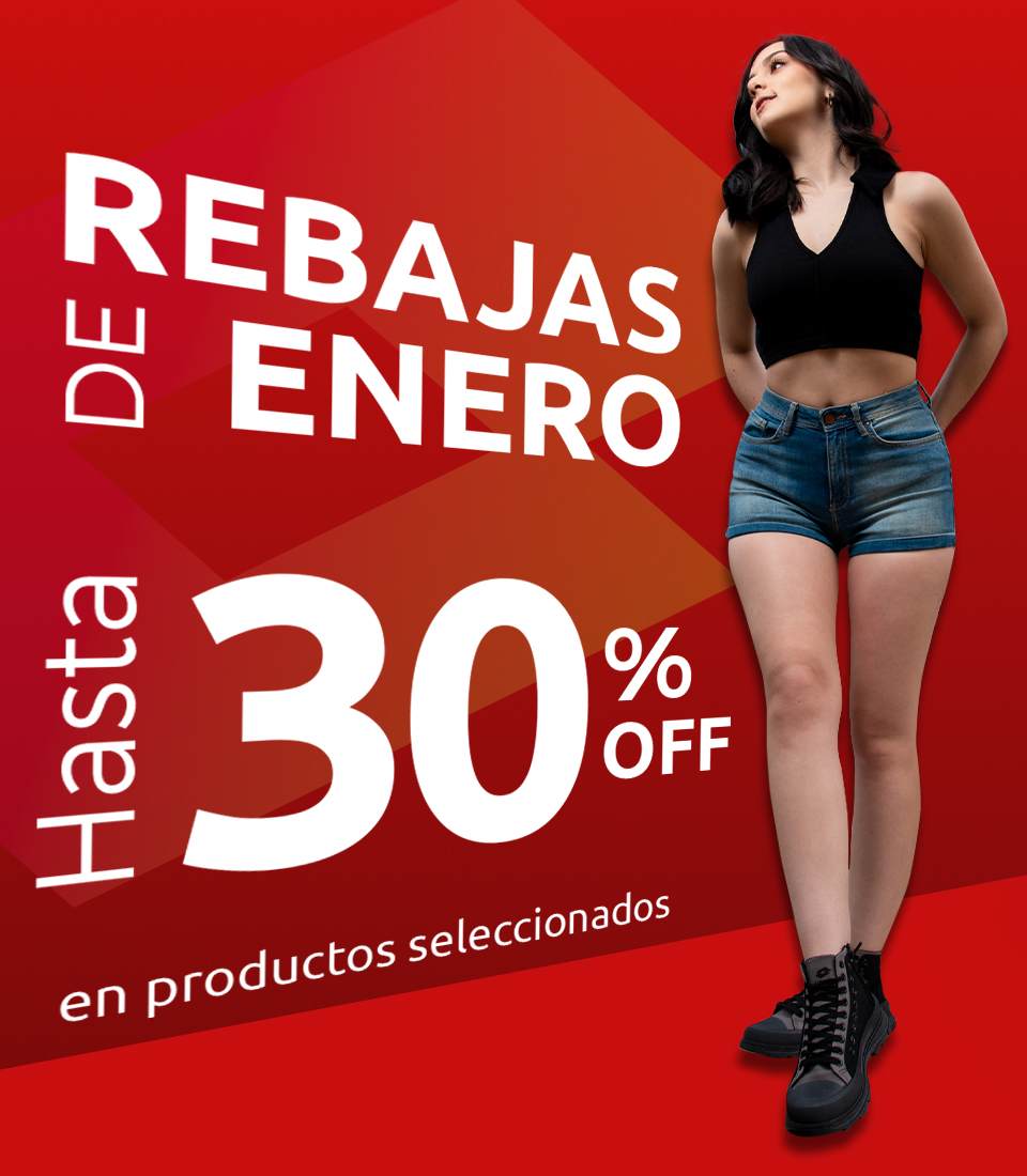 REBAJAS DE ENERO hasta 50% Off EN PRODUCTOS SELECCIONADOS