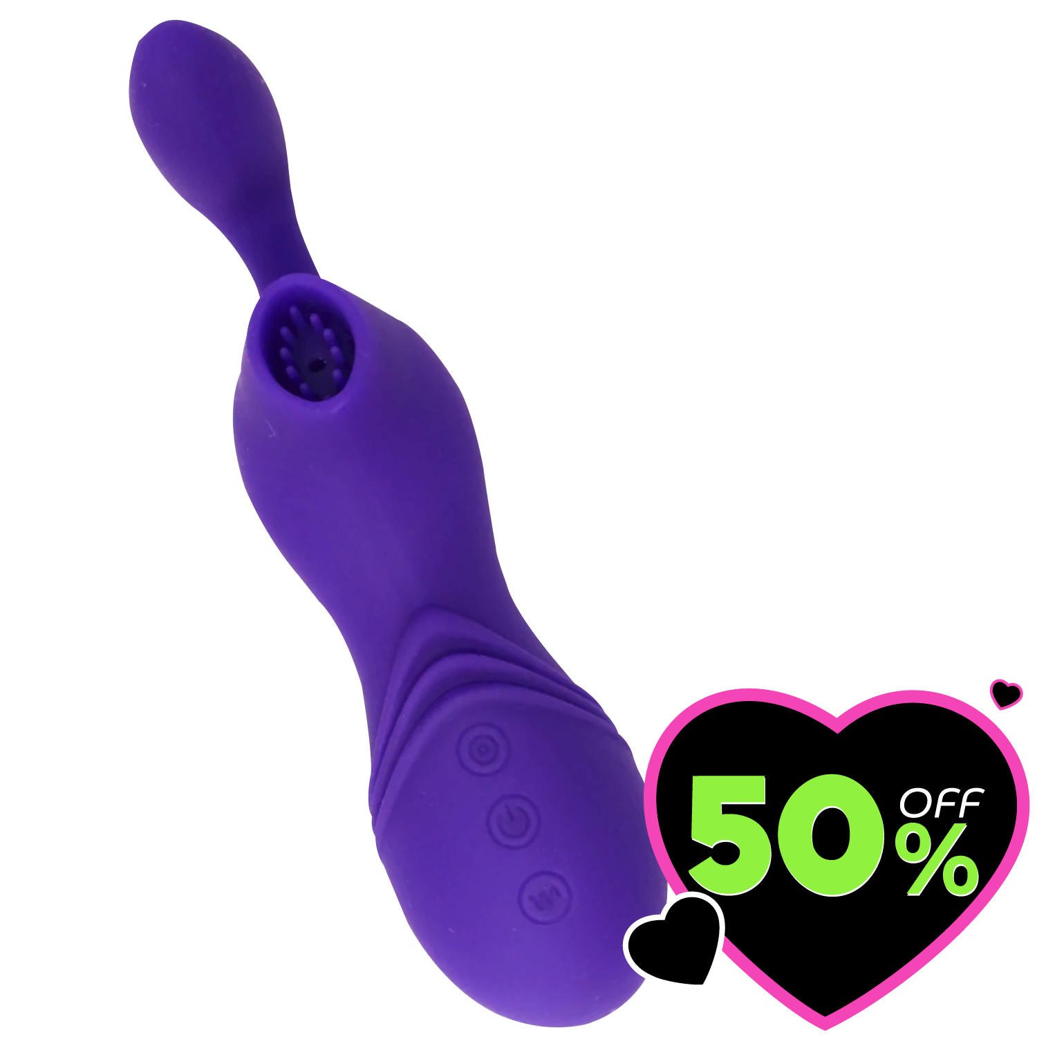 Vibrador con Succionador de Clitoris Recargable Infinitt