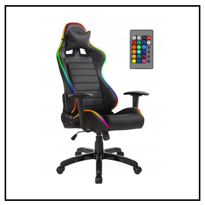 Silla gamer luz LED